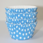 FOREMKA-PAPILOTKA "POLKA" NIEBIESKA 12 sztuk